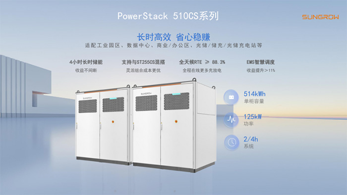 陽(yáng)光電源工商業(yè)儲(chǔ)能新品PowerStack 510CS打開(kāi)盈利新空間 陽(yáng)光電源工商業(yè)儲(chǔ)能新品PowerStack 510CS打開(kāi)盈利新空間